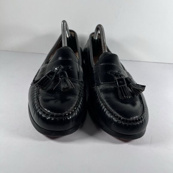 Cole Haan Pinch Tassel Black Leather Loafers Men's Size 10 D - Picture 2 of 8